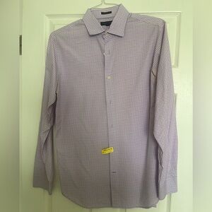 Banana Republic Men’s Lavender Checkered Dress Shirt